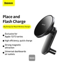 Baseus Big Energy Car Mount Wireless Charger Black 