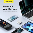 Baseus Free2Draw Mini Retractable Charging Cable Type-C to Type-C 100W 1m Moon White