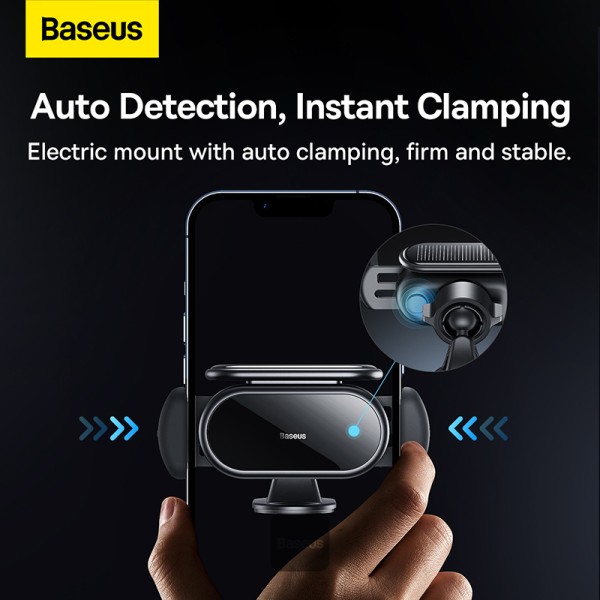 Baseus Steel Cannon pro   Solar Electric   Car Mount Black