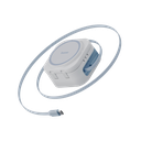 Bazic GoMag Station Mini 3 in 1 Foldable Magnetic Wireless Charger With Apple Watch & Airpods Charging - White