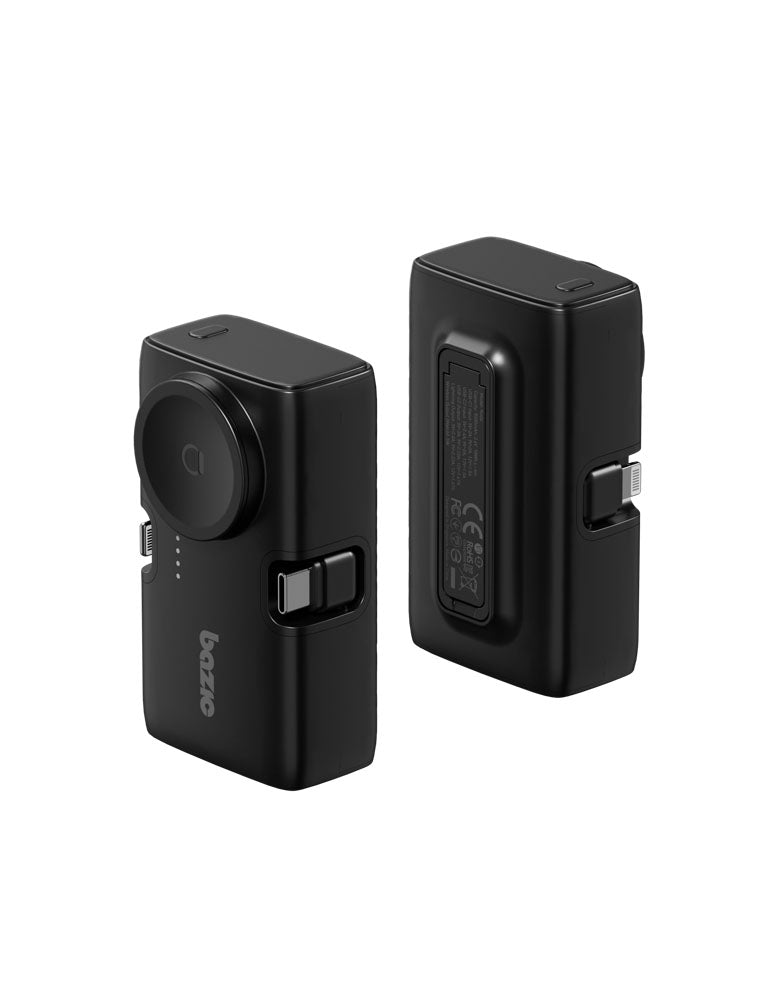 Bazic GoPower Koda 2 in 1 Power Bank With Foldable USB-C /Lightning Pin And Apple Watch Charger 5000mAh - Vanilla