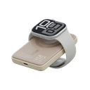 Bazic GoPower Snap 3-In-1 MagSafe with Apple Watch Charger 5000mAh Power Bank - Latte