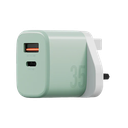Bazic Velox Kit Bundle 1-Port USB-C & 1-Port USB-A PD 35W Wall Charger with Weave USB-C to USB-C 60W Cable - Green