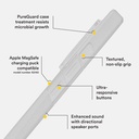 BodyGuardz Carve Case for iPhone 14 Pro Max, Premium Shockproof Clear Cover with 3.5m Drop Protection