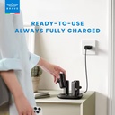 Power:5000 mAh x 4 Efficient Magnetic Dock PD 20W Fast Charging 2 Lightning  2 Type-C Dual Input Charging Station