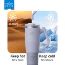 Brave Rotating Handle 24H Cold & 12H Hot Retention Leak-Proof 1200mL-purple