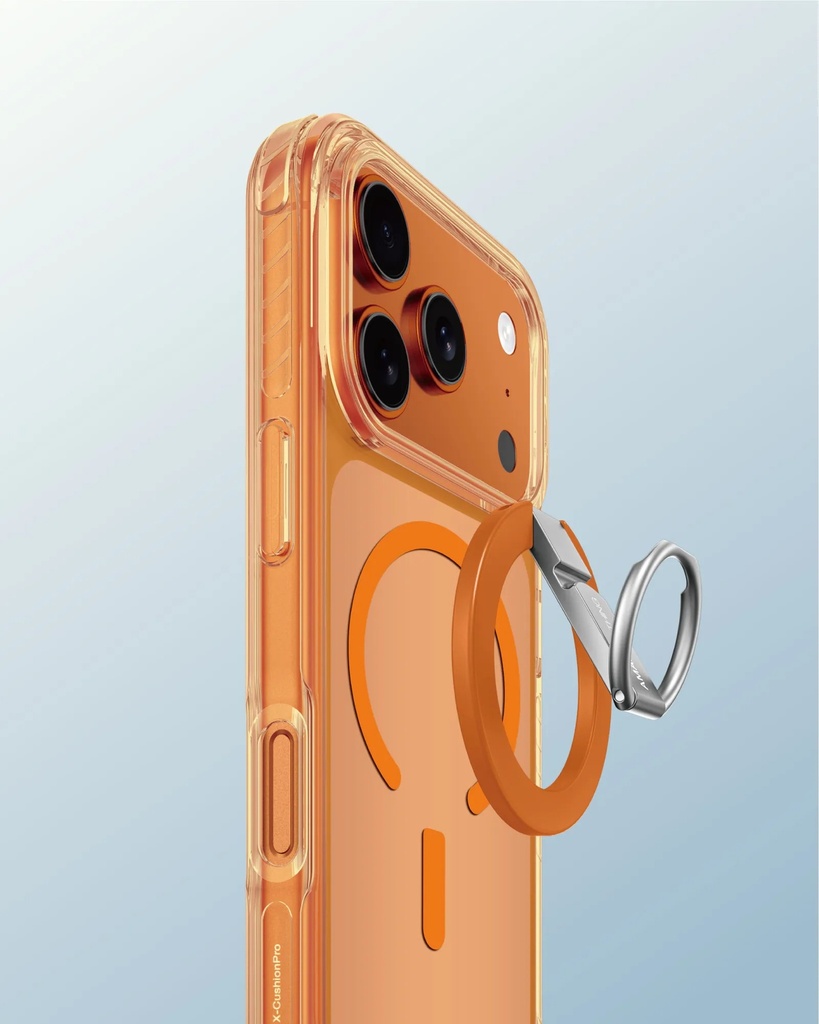 AMAZINGTHING TITAN PRO GRIP RING SET MAG DROP PROOF CASE FOR IPHONE 17 PRO 6.3 (Color: ORANGE