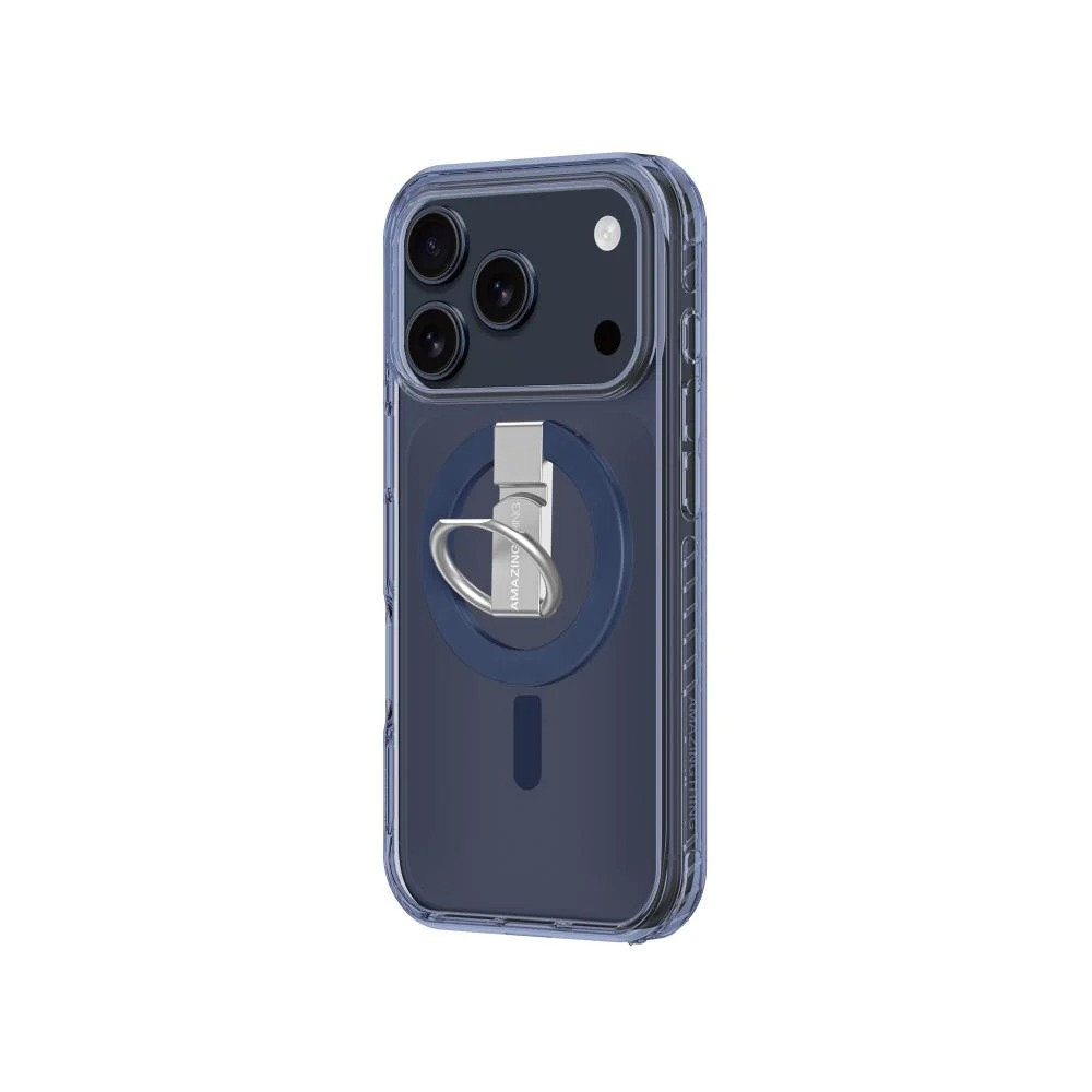 AMAZINGTHING TITAN PRO GRIP RING SET MAG DROP PROOF CASE FOR IPHONE 17 PRO MAX 6.9 (Color: BLUE)"