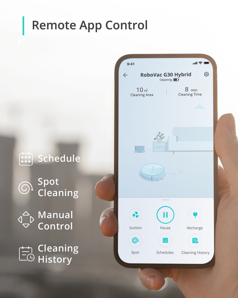 EUFY ROBOVAC G30 HAYBRID ENHANCED NAVIGATION OURPOSEFULLY CLEANING 