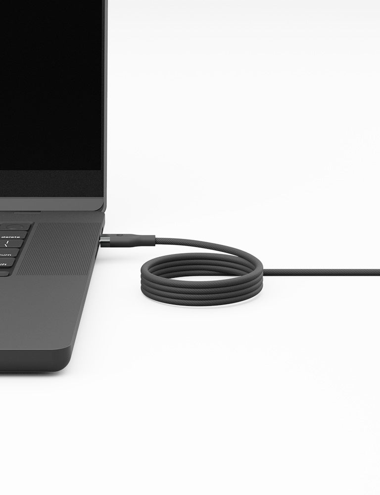Energea Helix USB-C to USB-C Magnetic Cable 480Mbps 100W 1.5M - Natural