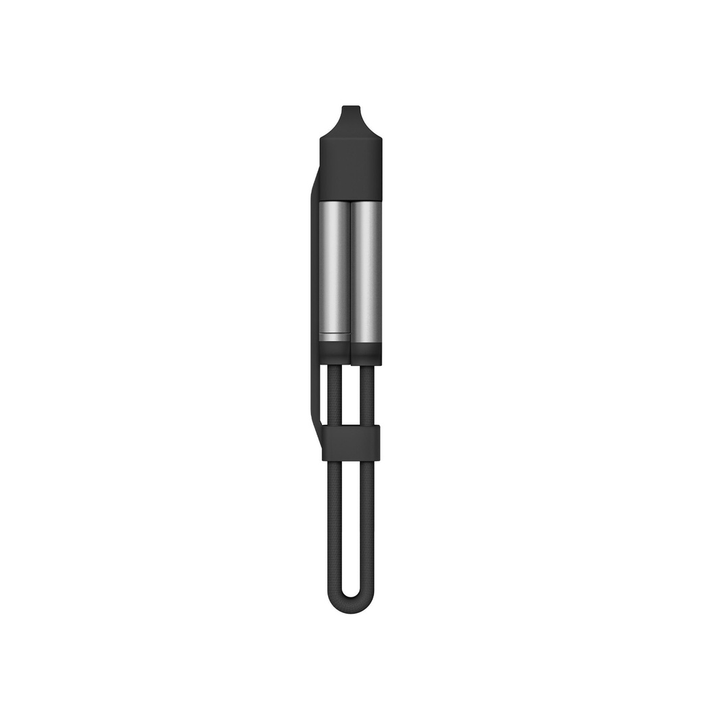 Energea Sheath Key 2-IN-1 USB-C to USB-C+ USB-A 480Mbps with 60W Cable 15CM - Gunmetal