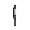 Energea Sheath Key 2-IN-1 USB-C to USB-C+ USB-A 480Mbps with 60W Cable 15CM - Gunmetal