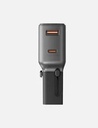 Energea TravelGo 2 Port USB-C 45W PD Travel Adapter - Gunmetal Black