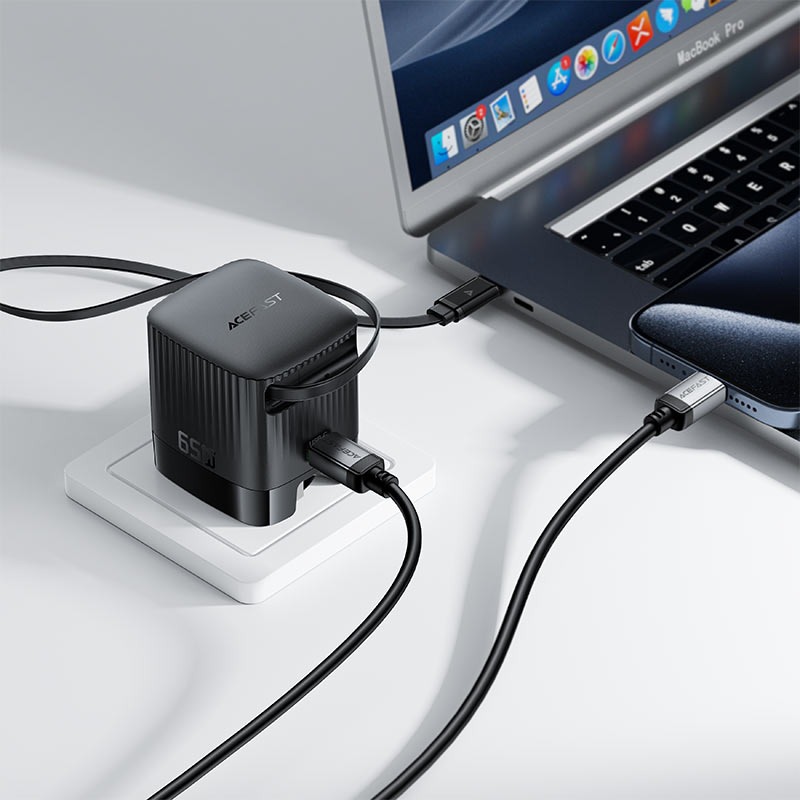 Fast Charge Wall Charger A129 PD65W GaN (2xUSB-C) UK