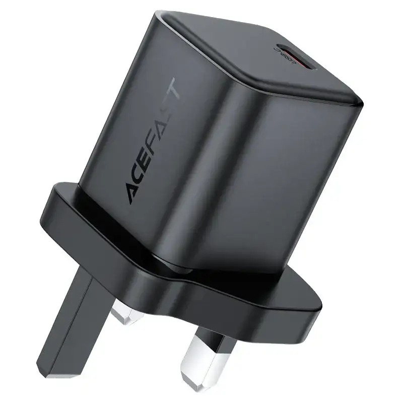 Ace Fast A125 PD45W GaN (USB-C) charger,black(UK)