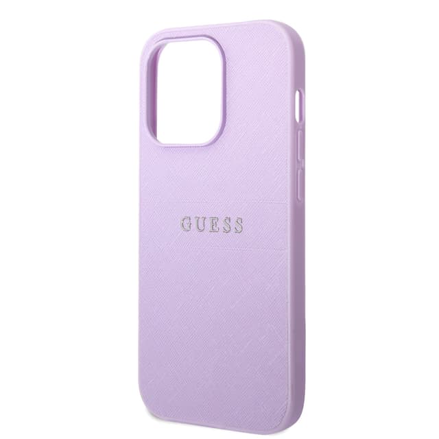 Guess PU Saffiano Hard Case for iPhone 14 Pro Max (6.7") - Purple