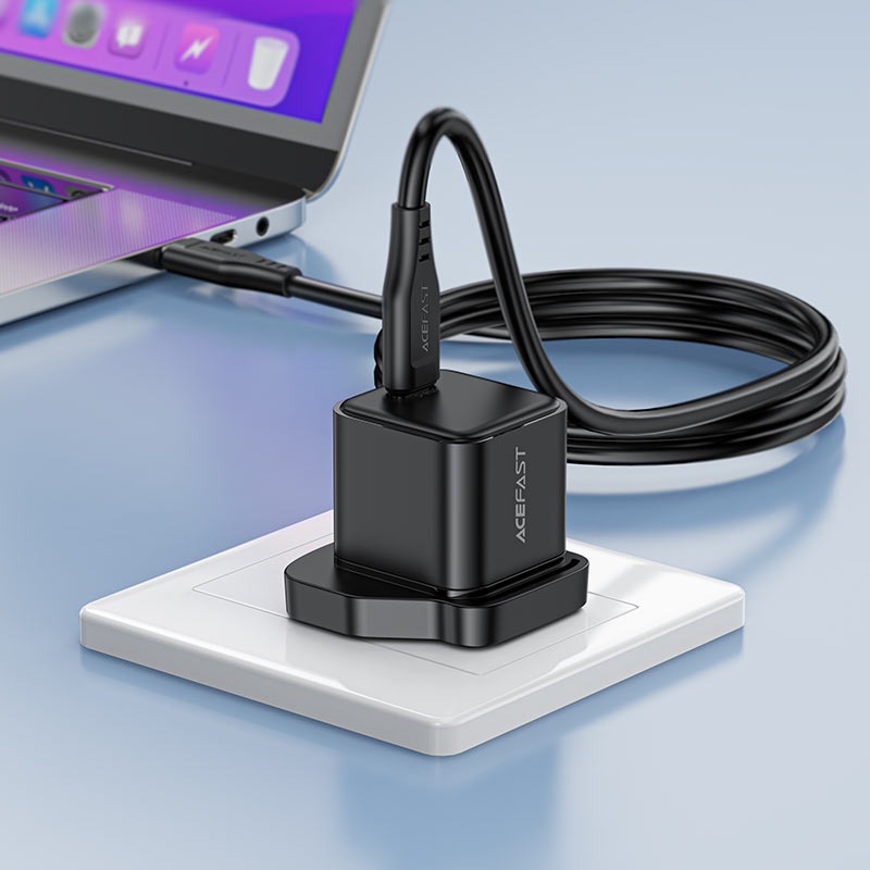 AceFAast A124 PD30W GaN (USB-C) charger,black(UK)