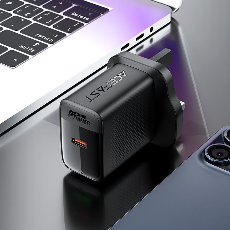 AceFast A103 PD30W GaN single USB-C charger (UK)