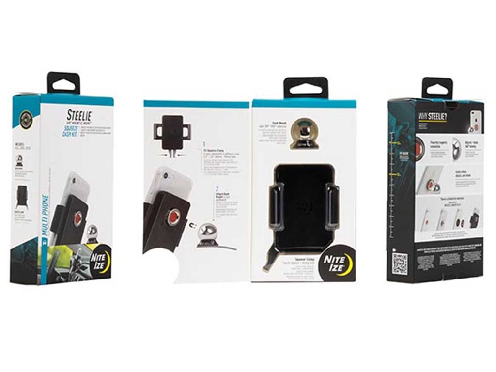NITEIZE STEELIE 360 MAGNETIC MOUNT SQUEEZE  DASH KIT 