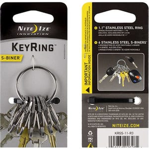 NiteIze KeyRing Steel S-Biner®