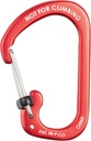 NiteIze SlideLock® Carabiner Aluminum #3 (Red)