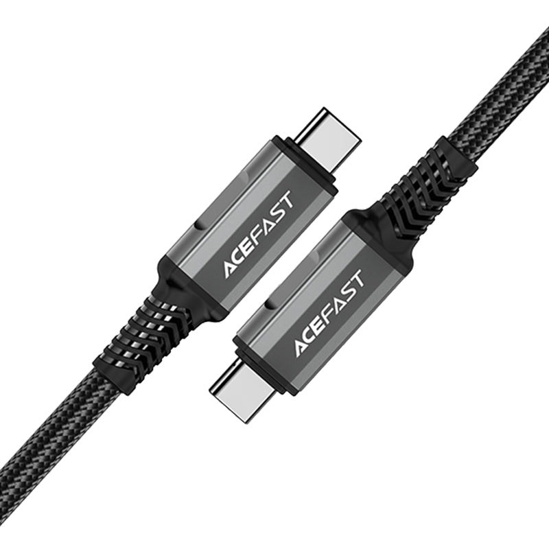 AceFast C1-09 USB-C to USB-C aluminum alloy audio/video transmission full-featured data cable
