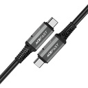 AceFast C1-09 USB-C to USB-C aluminum alloy audio/video transmission full-featured data cable