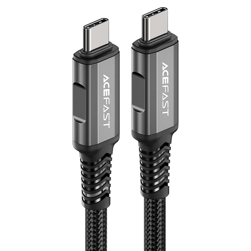 AceFast C1-09 USB-C to USB-C aluminum alloy audio/video transmission full-featured data cable
