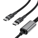 AceFast C22-02 USB-C to 2*USB-C 100W aluminum alloy charging data cable