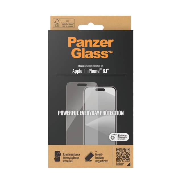 PanzerGlass iPhone 15 6.1"| Classic Fit - 2805