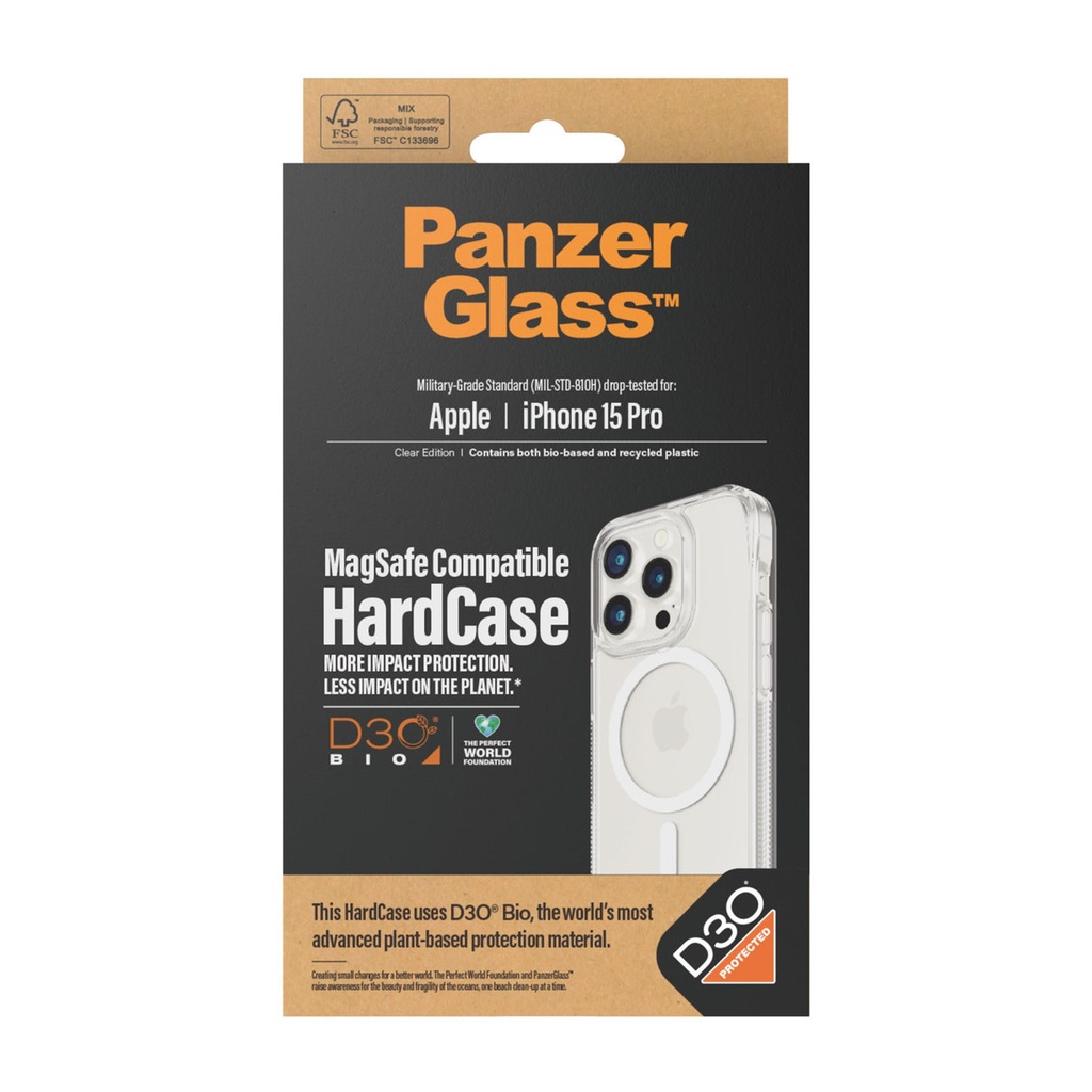 PanzerGlass iPhone 15 Pro  6.1" | HardCase MagSafe with D3O® - 1181