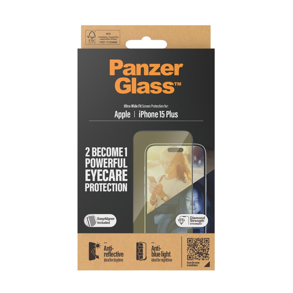 PanzerGlass iPhone 2023 6.7" | UWF | Anti-Reflective&Bluelight