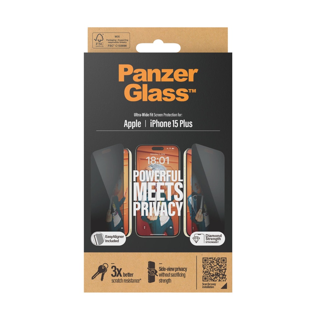 PanzerGlass iPhone 2023 6.7" | UWF | Privacy