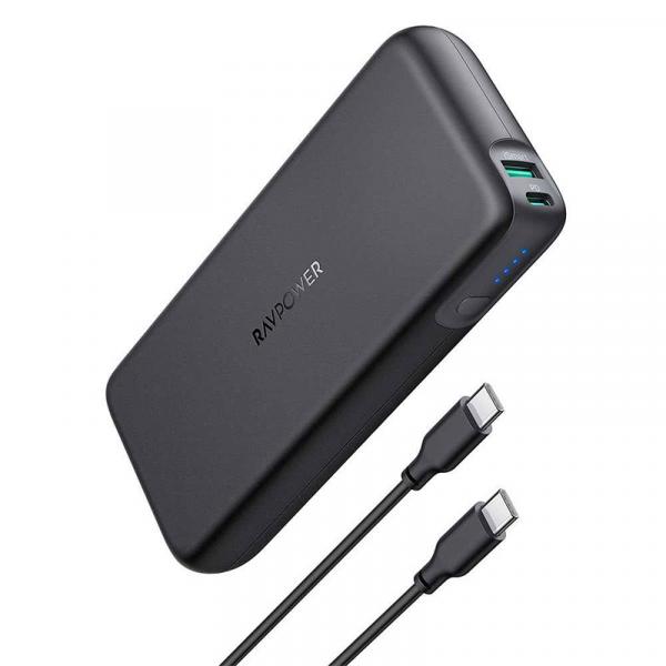 RAVPOWER PD PIONEER 2000MAH 60W 2 PORT POWER BANK 