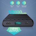 Ravpower 2-Port PD + QC Pioneer Power Bank 10000mAh 18W - Black