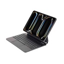 SIA Metal Magnetic Keyboard Pro 6 lines layout for ipad pro 13" 2024 with Pencil holder -black AR/ENG