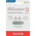 SanDisk 512GB Ultra Luxe SDDDC4-512G-G46 USB 3.1 Dual A+C Flash Drive