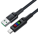 AceFast9 C7-04 USB-A to USB-C zinc alloy charging data cable with display