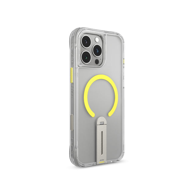 SkinArma Helix MagSafe Case With 360 Rotating Stand for iPhone 16 Pro - Clear