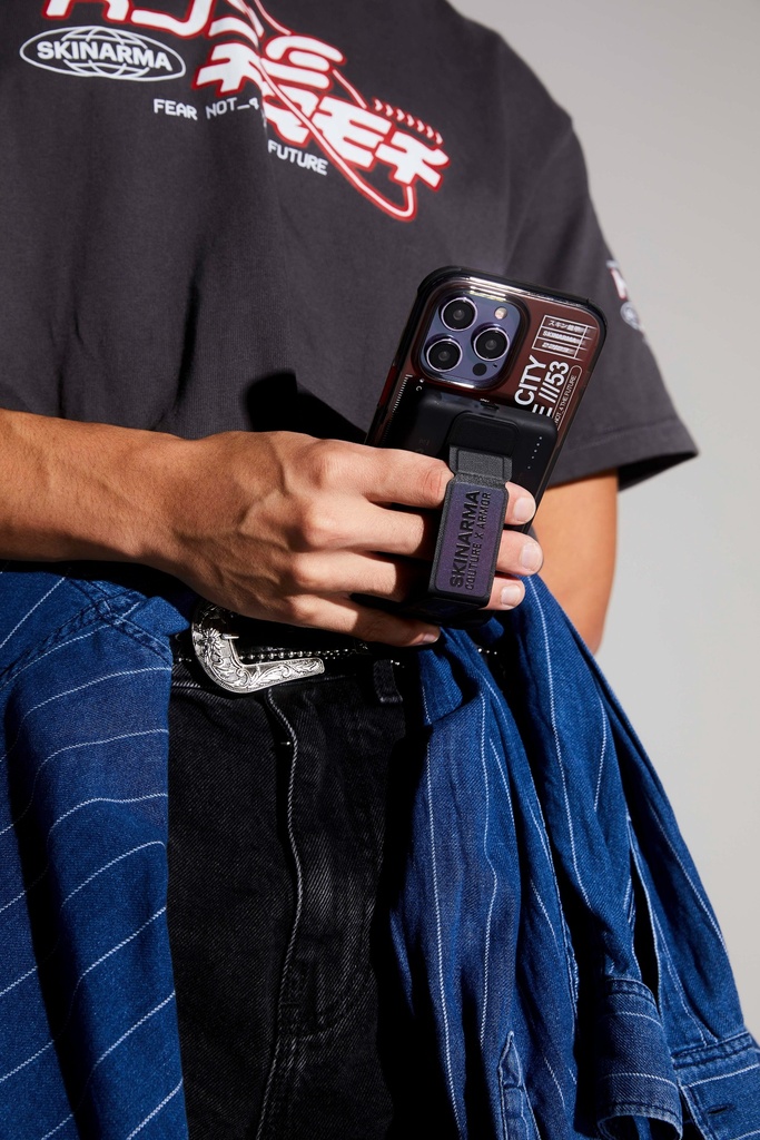 SkinArma Kira Kobai USB-C PD 20W Wireless 5000mAh Power Bank - Silver