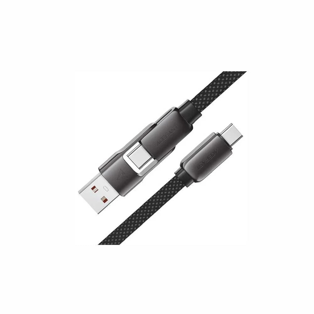 C13-05 USB-A/USB-C to USB-C short zinc alloy connectors charging data cable