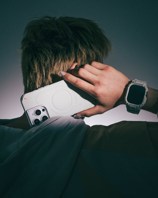 SkinArma Mecha MagSafe Case for iPhone 16 Pro Max - Light Grey