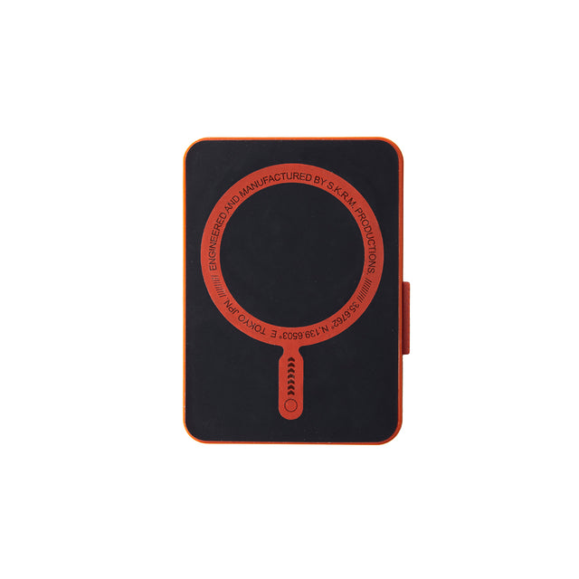 SkinArma Mirage Magnetic Card Holder With Grip-Stand - Orange