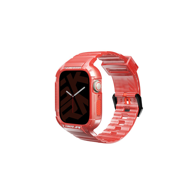SkinArma Saido 2-In-1 Apple Watch Strap + Case 45/44 mm - red