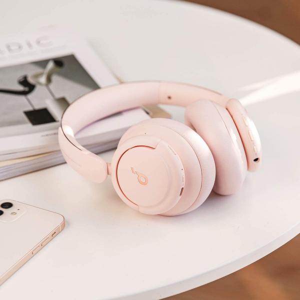 Soundcore by Anker Life Q30 Hybrid Active Noise Cancelling Headphones pink