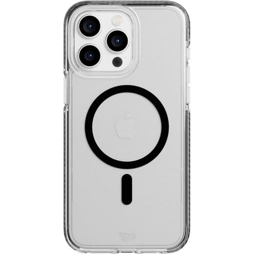 Tech21 EvoCrystal With MagSafe Case for iPhone 15 Pro Max - Black Titanium