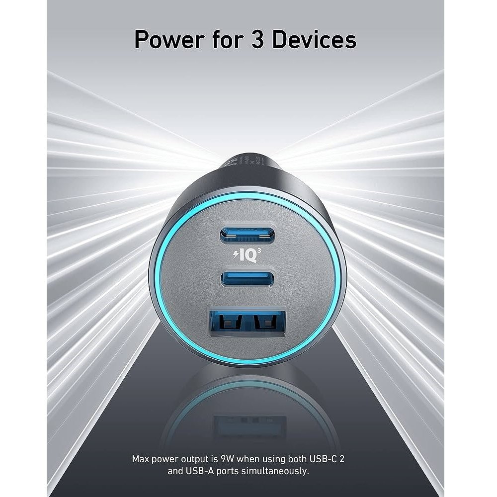 Anker 335 Car Charger 67W -Black