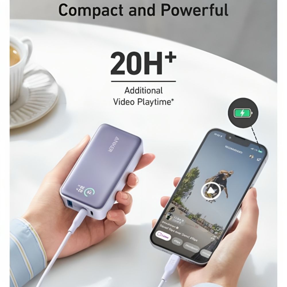Anker 533 Power Bank (PowerCore 30W ) 10000 PD -Violet