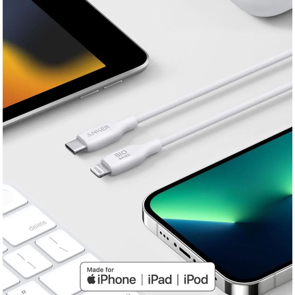 Anker 542 USB-C to Lightning 194644103552(Bio-Based) (0.9m/3ft) -White