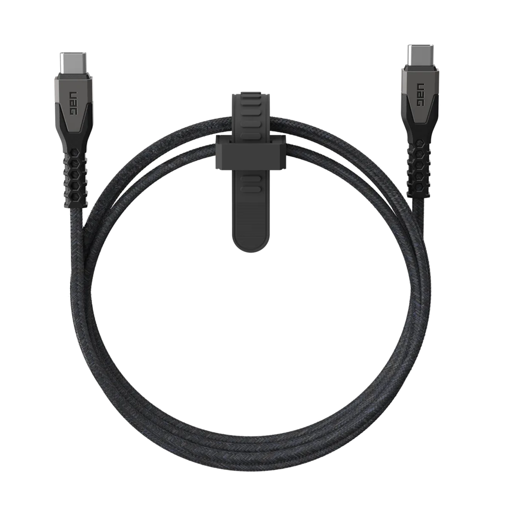 UAG USB-C to USB-C Cable, 1.5M, 60W, 9B4413114030– Black & Grey